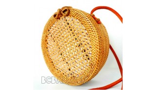 circle sling bags net design unique design hand woven